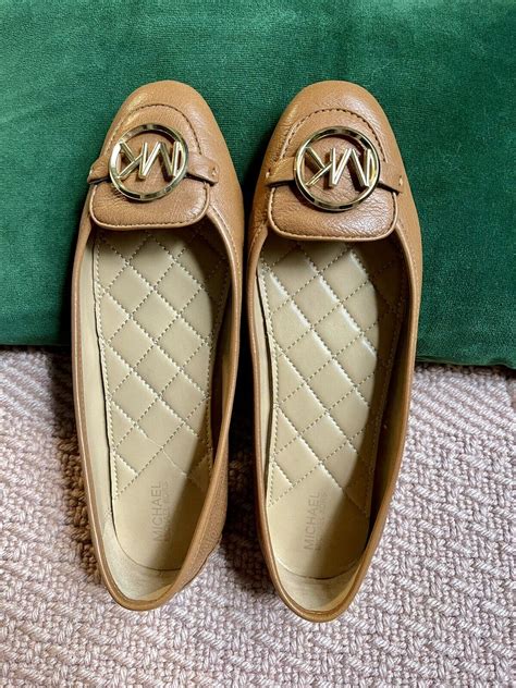 michael kors lillie moc leather flat colorhemp